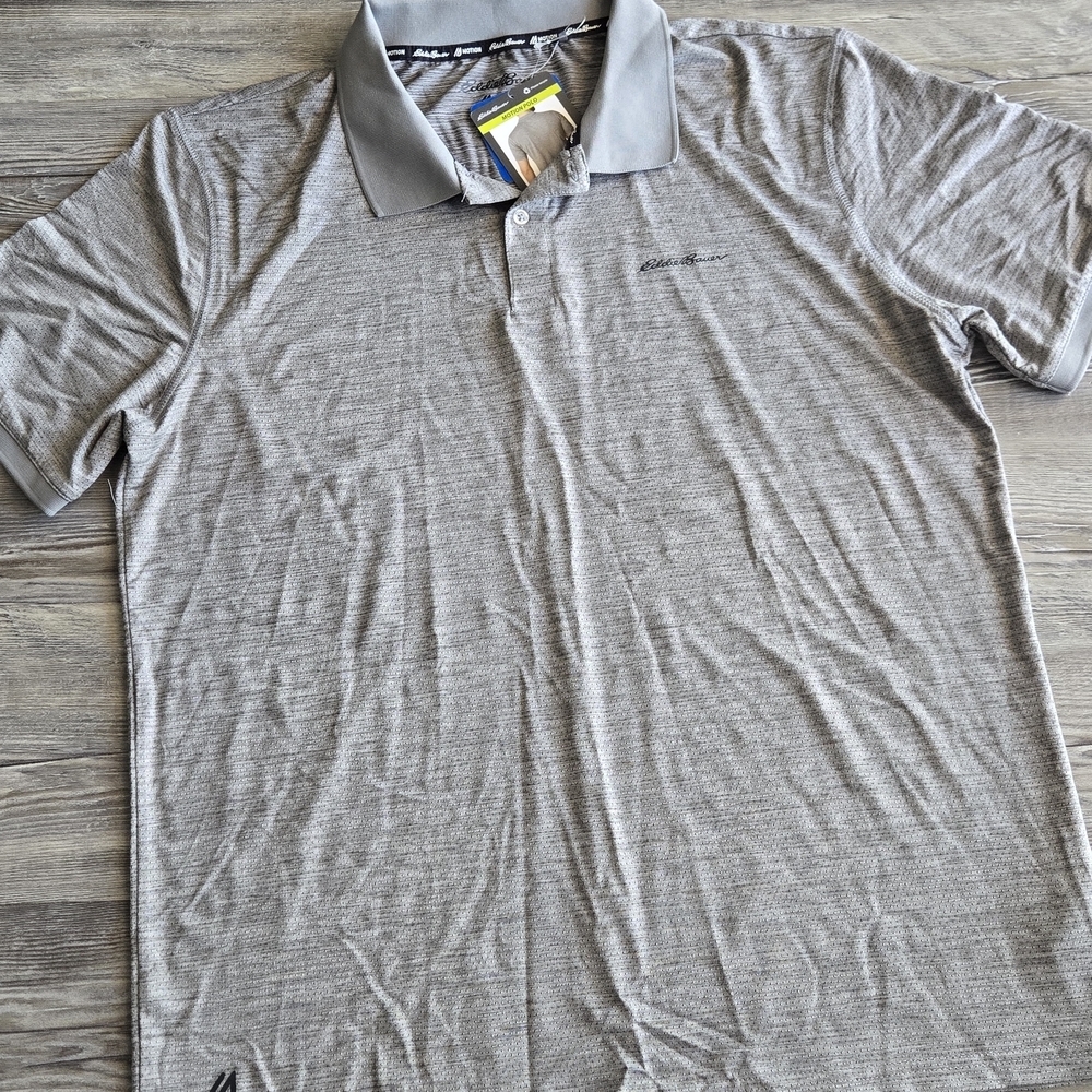 Eddie Bauer Men’s Performance Polo — Gray — Size L — NWT
